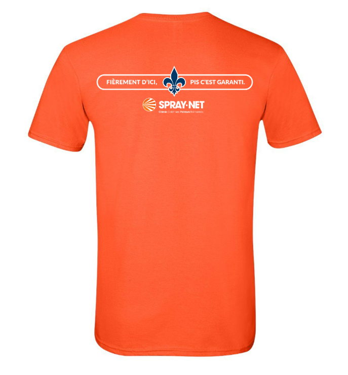 Tradeshow T-Shirt SoftStyle Spray-Net Orange