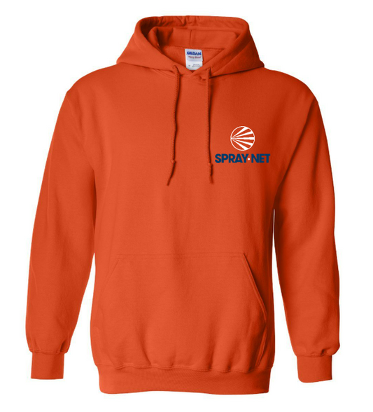 Heavy Blend Hooded Sweatshirt Spray-Net Orange