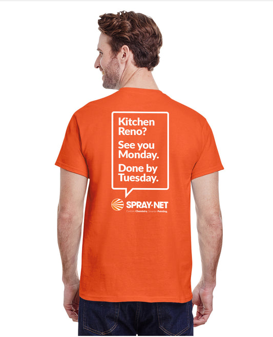 Tradeshow T-Shirt SoftStyle Spray-Net Orange