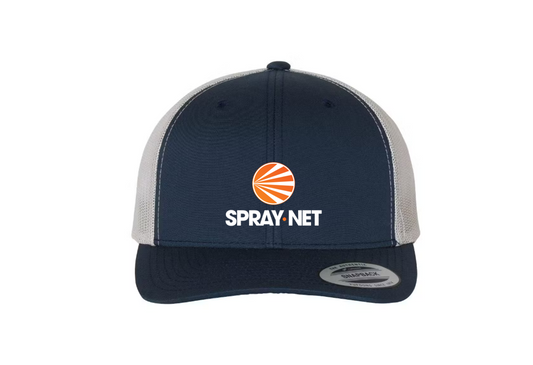Cap 6-Panel Spray-net Navy/White Mesh