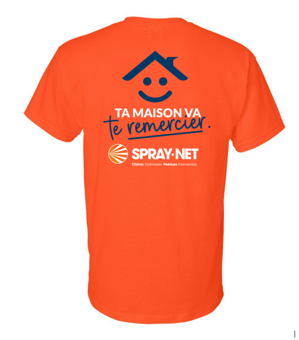 Tradeshow T-Shirt SoftStyle Spray-Net Orange