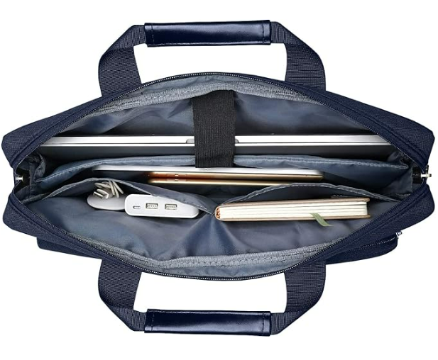 16inch Laptop Shoulder Bag Compatible Navy Blue