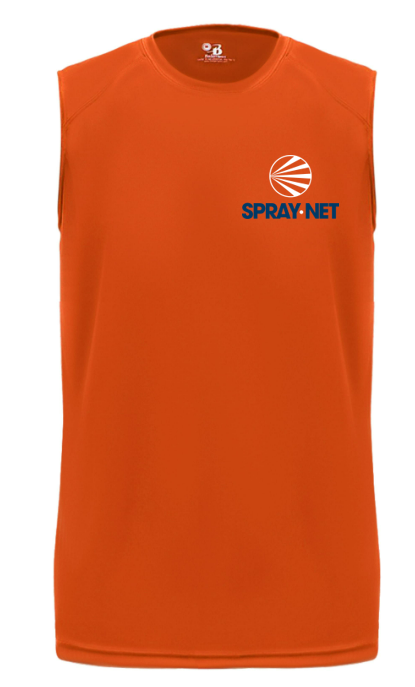T-shirt sans manches orange adulte Performance Fit