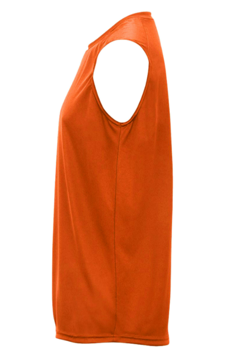 T-shirt sans manches orange adulte Performance Fit