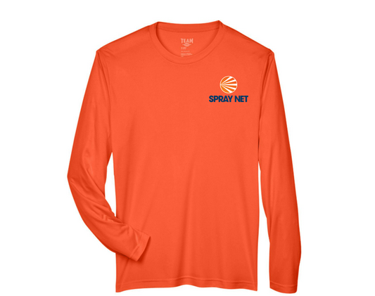 Long Sleeve Performance T-shirt UV 40+ protection Spray-Net Orange